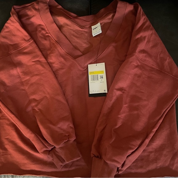 Nike Oversized Crop Yoga Sweatshirt - Picture 1 of 4